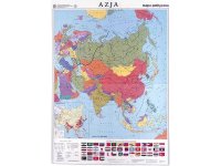 Azja. Mapa polityczna/konturowa