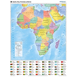 Afryka - ścienna mapa polityczna 200 x 150 cm