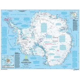 Antarktyda - ścienna mapa fizyczna 160x120 cm