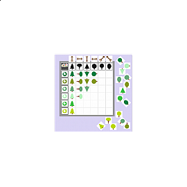 Drzewka - kodowanie na planszy 7x7