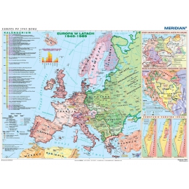 Europa po 1945 r. - mapa ścienna 160x120 cm