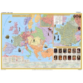 Europa w latach 1789-95 / Francja w okresie rewolucji 160x120 cm