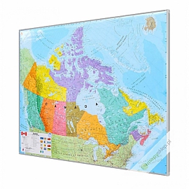 Kanada polityczna 126x102cm. Mapa magnetyczna