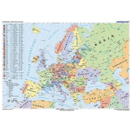 Mapa polityczna Europy 160x120 cm