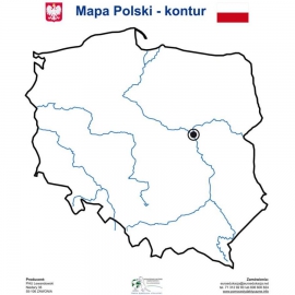 Nakładka suchościeralna MAPA POLSKI KONTUR PHU278