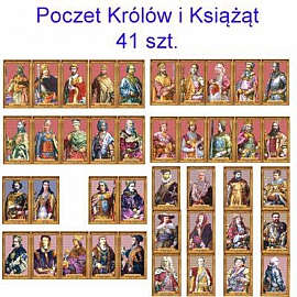 Poczet królów i książąt 41 szt. w folii