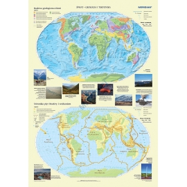 Świat - geologia i tektonika 160x120 cm