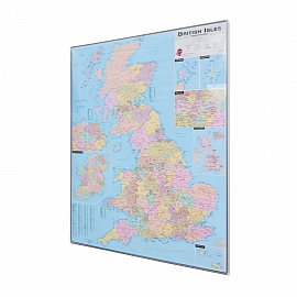 Wielka Brytania administracyjna 88x120cm. Mapa do wpinania